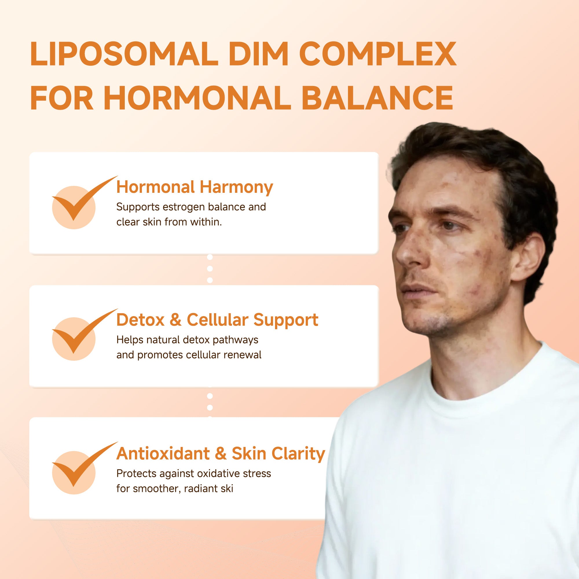 DIM Supplement 400 mg | Advanced Liposomal Multi-Action Complex for Estrogen Balance in Women & Men | Supports Hormonal Acne, Healthy Estrogen Metabolism & Clear Skin | Third-Party Tested